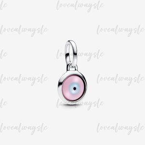 Pandora Engravable Evil Eye Murano Glass Mini Dangle Charm